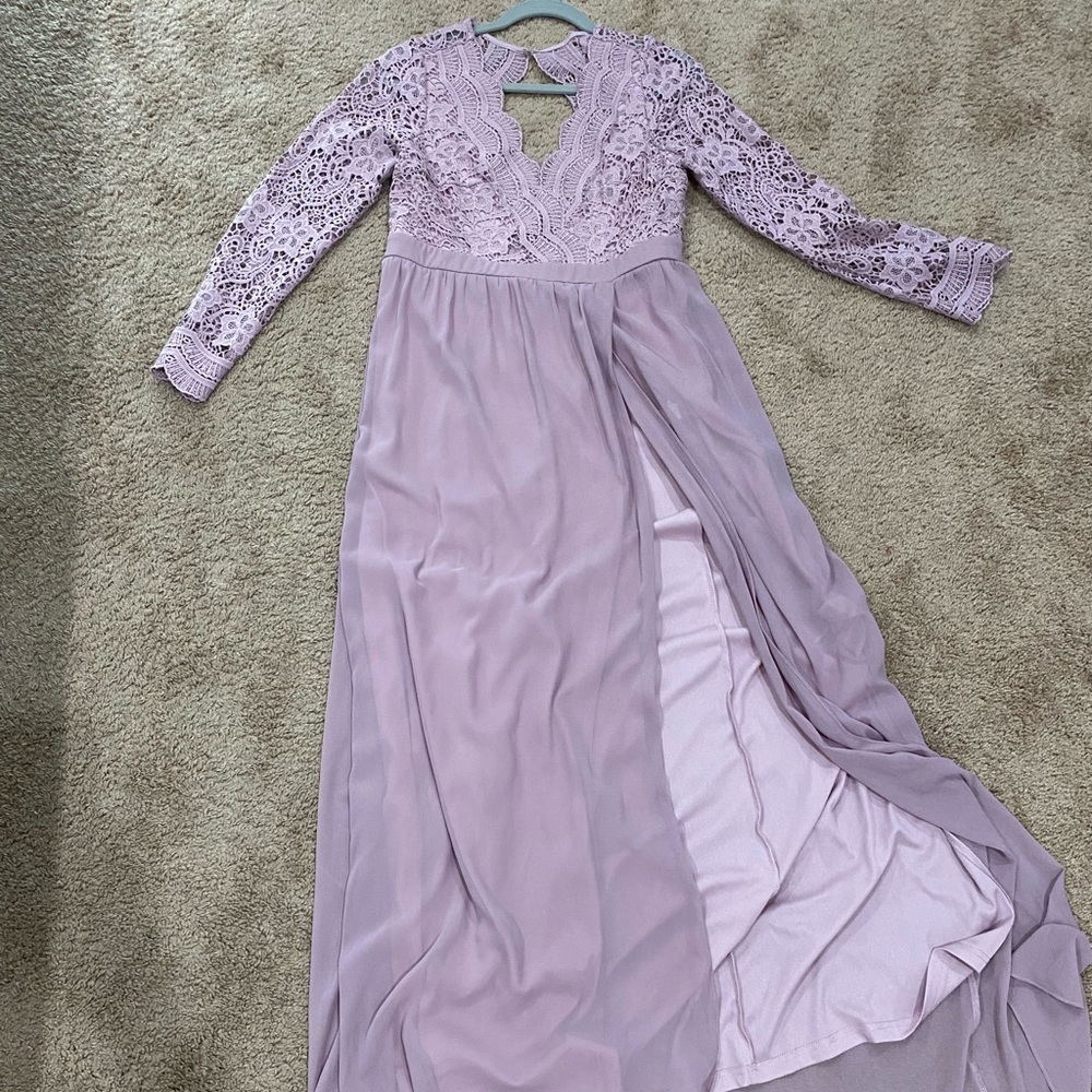 Dusty Pink Maternity Maxi Dress